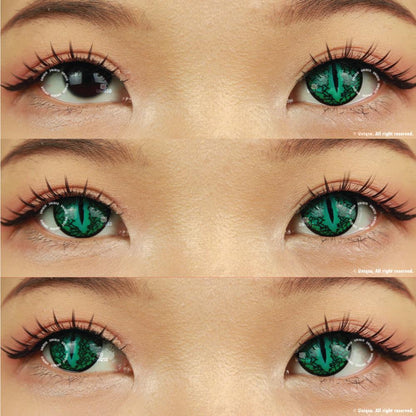 Sweety Crazy Lizard Eye Green (1 lens/pack)-Crazy Contacts-SweetyCon