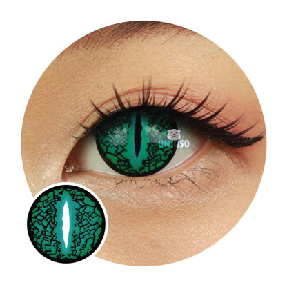 Sweety Crazy Lizard Eye Green (1 lens/pack)-Crazy Contacts-SweetyCon