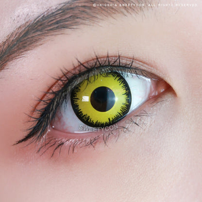 Sweety Crazy Mystic Yellow (1 lens/pack)-Colored Contacts-SweetyCon