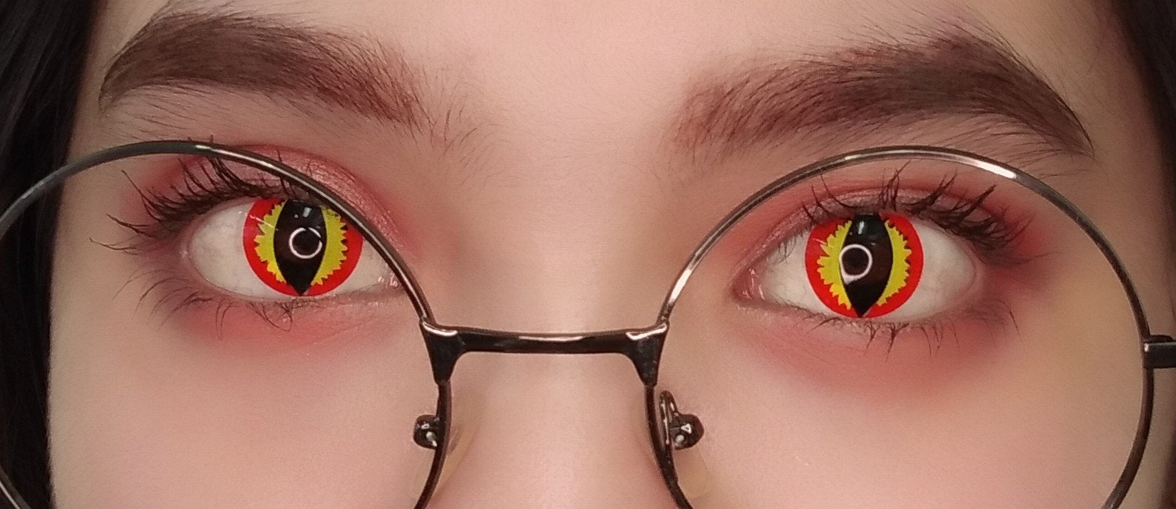 Sweety Crazy Orange Dragon (1 lens/pack)-Crazy Contacts-SweetyCon