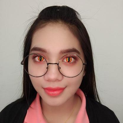 Sweety Crazy Orange Dragon (1 lens/pack)-Crazy Contacts-SweetyCon