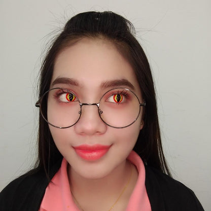 Sweety Crazy Orange Dragon (1 lens/pack)-Crazy Contacts-SweetyCon