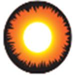 Sweety Crazy Orange Werewolf (1 lens/pack)-Crazy Contacts-SweetyCon
