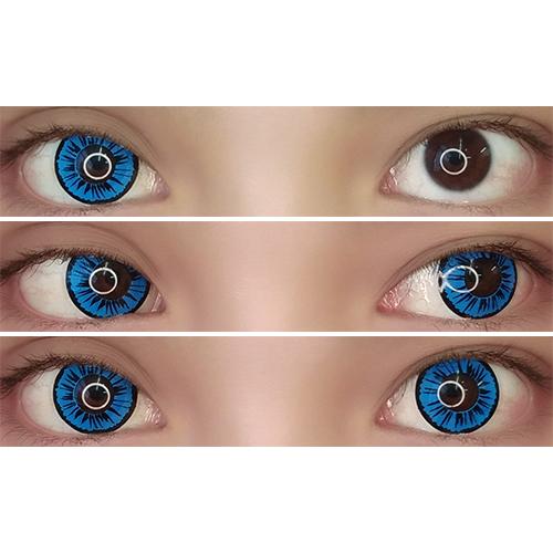 Sweety Crazy Petal Blue (1 lens/pack)-Crazy Contacts-SweetyCon