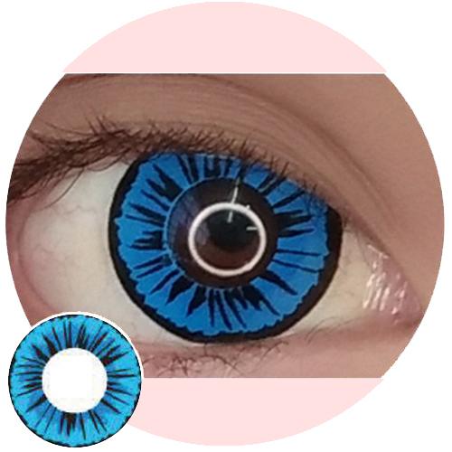 Sweety Crazy Petal Blue (1 lens/pack)-Crazy Contacts-SweetyCon