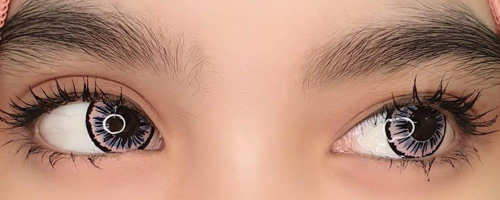 Sweety Crazy Petal Purple (1 lens/pack)-Crazy Contacts-SweetyCon
