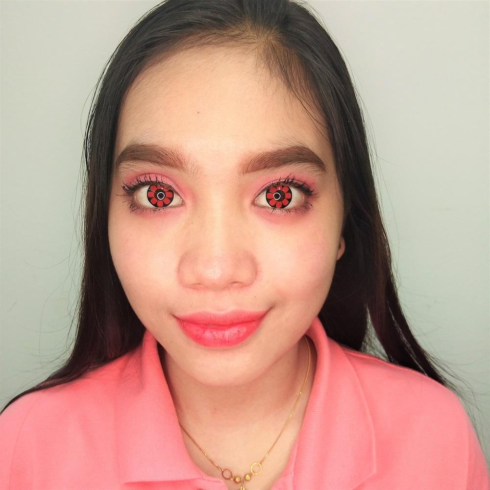 Sweety Crazy Pink Flower (1 lens/pack)-Crazy Contacts-SweetyCon