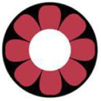 Sweety Crazy Pink Flower (1 lens/pack)-Crazy Contacts-SweetyCon