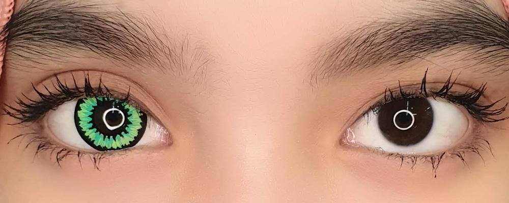 Sweety Crazy Pop Green (1 lens/pack)-Crazy Contacts-SweetyCon