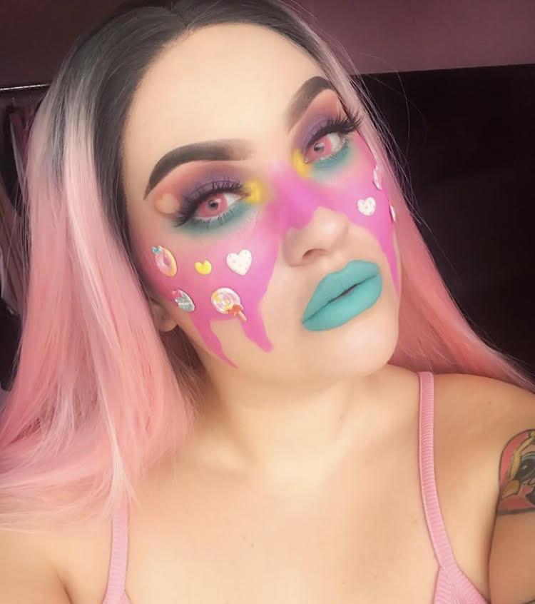 Sweety Crazy Posy Pink (1 lens/pack)-Crazy Contacts-SweetyCon