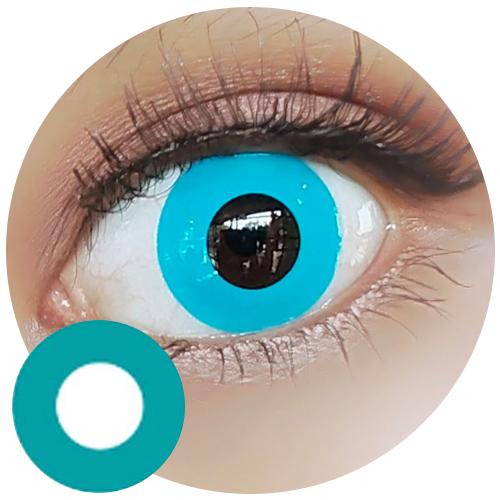 Sweety Crazy Pure Teal Blue (1 lens/pack)-Crazy Contacts-SweetyCon