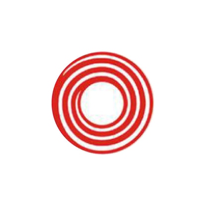 Sweety Crazy Red Spiral (1 lens/pack)-Crazy Contacts-SweetyCon