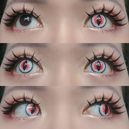 Sweety Crazy Sexy Cat Eye Red (1 lens/pack)-Crazy Contacts-SweetyCon