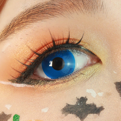 Sweety Crazy UV Glow Blue (1 lens/pack)-UV Contacts-SweetyCon