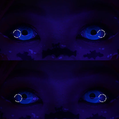 Sweety Crazy UV Glow Blue (1 lens/pack)-UV Contacts-SweetyCon