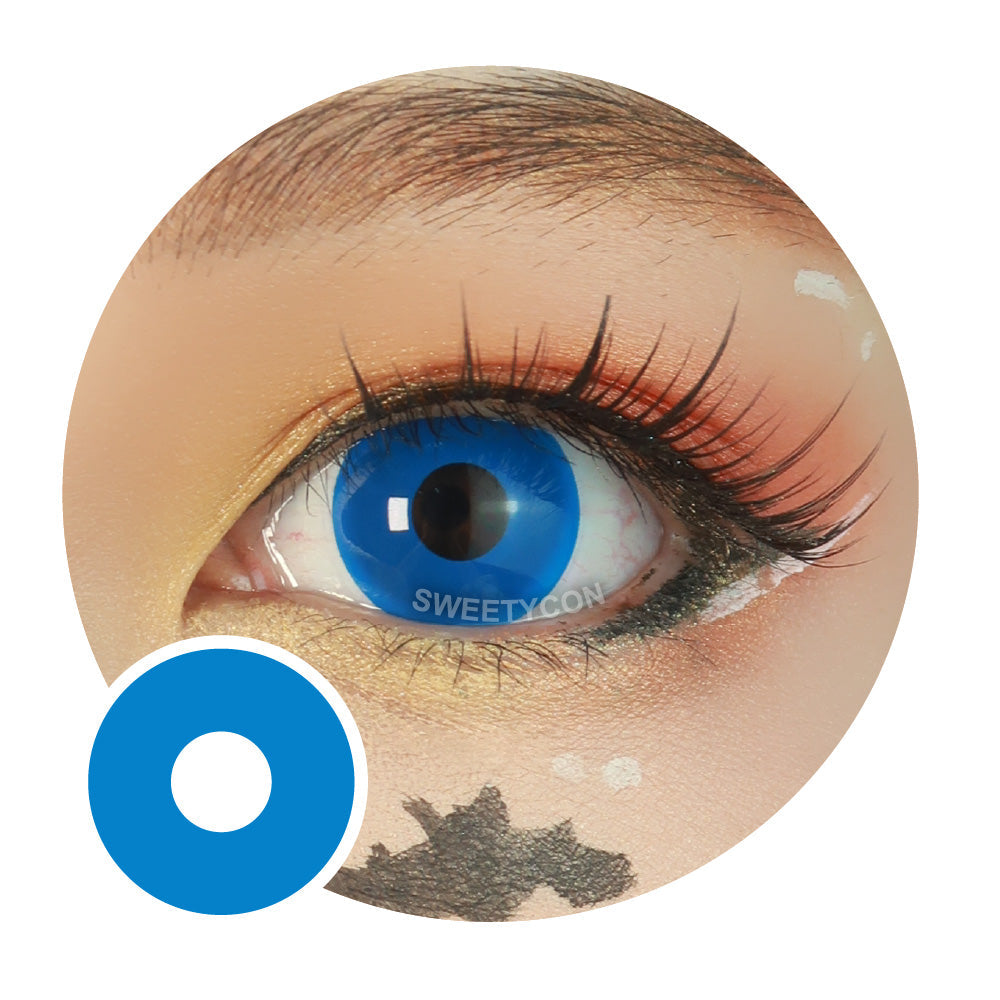 Sweety Crazy UV Glow Blue (1 lens/pack)-UV Contacts-SweetyCon