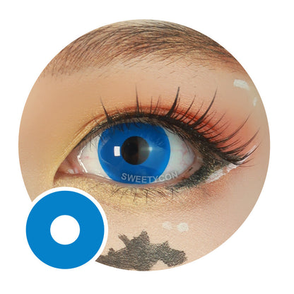 Sweety Crazy UV Glow Blue (1 lens/pack)-UV Contacts-SweetyCon