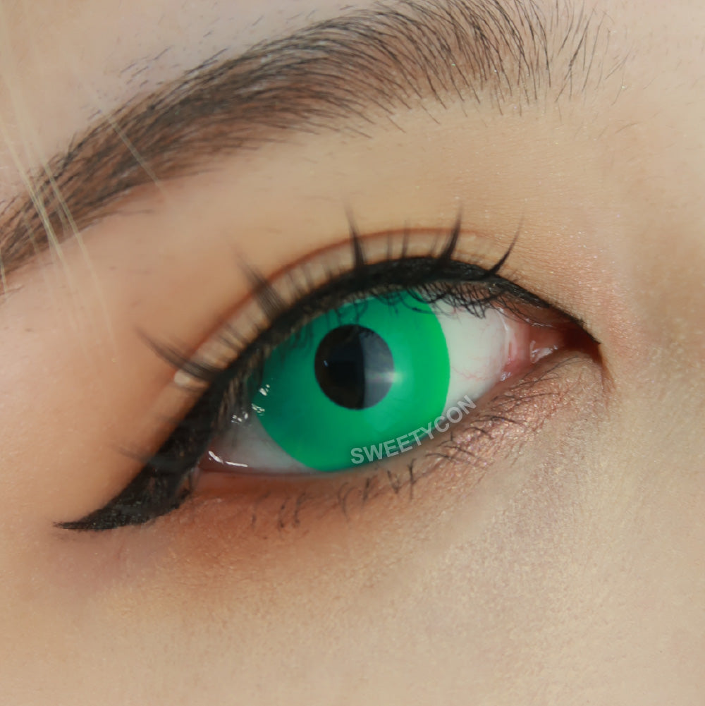 Sweety Crazy UV Glow Green (1 lens/pack)-UV Contacts-SweetyCon