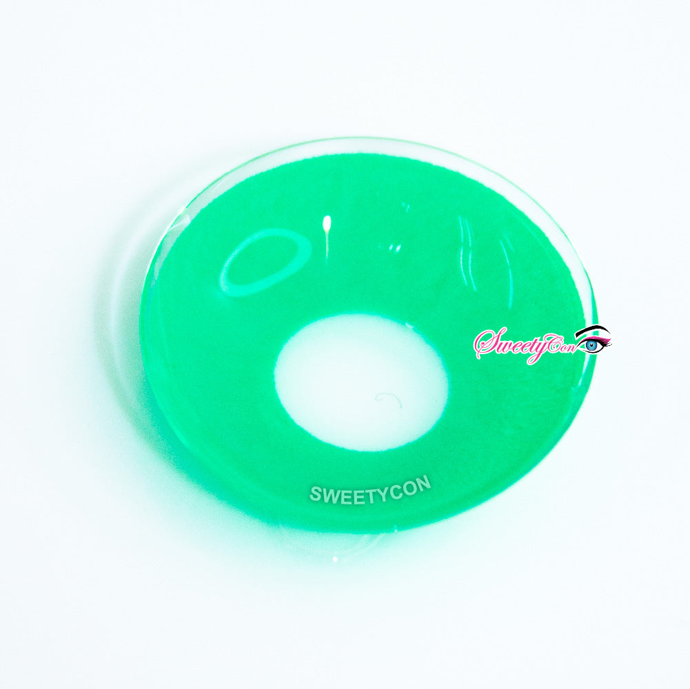 Sweety Crazy UV Glow Green (1 lens/pack)-UV Contacts-SweetyCon