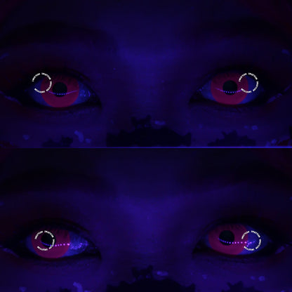 Sweety Crazy UV Glow Pink (1 lens/pack)-UV Contacts-SweetyCon
