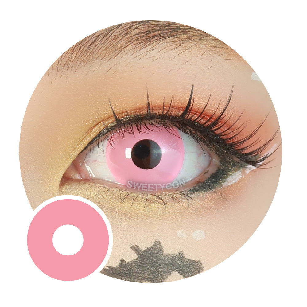 Sweety Crazy UV Glow Pink (1 lens/pack)-UV Contacts-SweetyCon