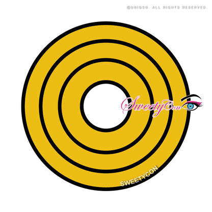 Sweety Crazy Yellow Rings (1 lens/pack)-Crazy Contacts-UNIQSO