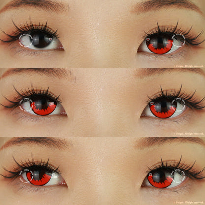 Sweety Demon Killer - Burning Fire (1 lens/pack)-Colored Contacts-SweetyCon