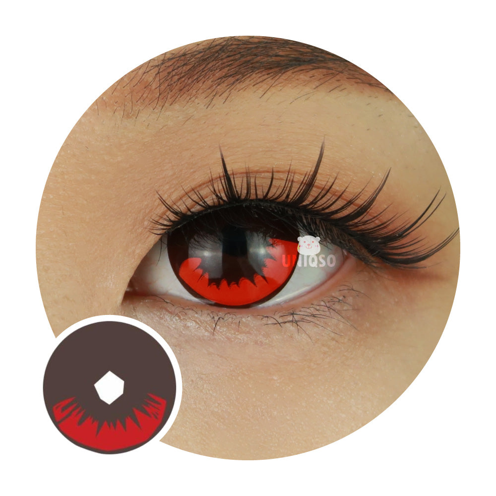 Sweety Demon Killer - Burning Fire (1 lens/pack)-Colored Contacts-SweetyCon