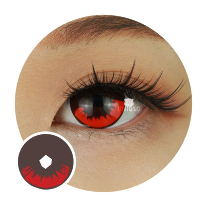 Sweety Demon Killer - Burning Fire (1 lens/pack)-Colored Contacts-SweetyCon