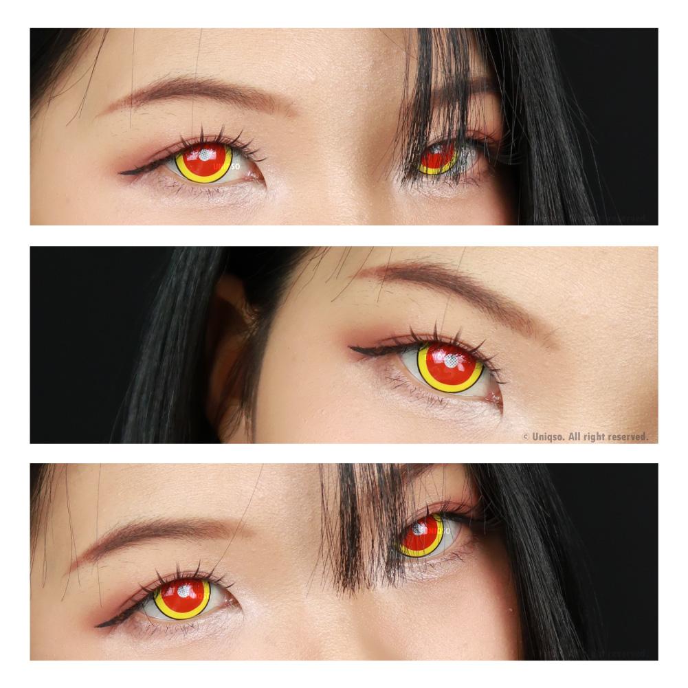 Sweety Demon Killer - Fire Flame (1 lens/pack)-Colored Contacts-SweetyCon