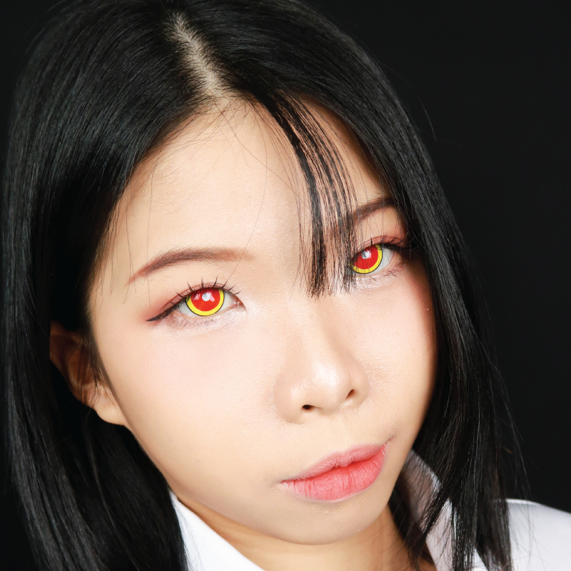 Sweety Demon Killer - Fire Flame (1 lens/pack)-Colored Contacts-SweetyCon
