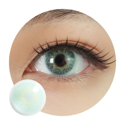 Sweety Extra Party Green (1 lens/pack)-Colored Contacts-SweetyCon