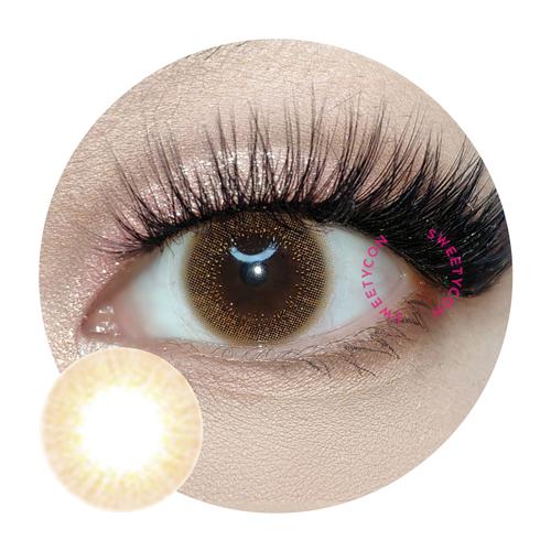 Sweety Glitter Mousse Brown (1 lens/pack)-Colored Contacts-SweetyCon