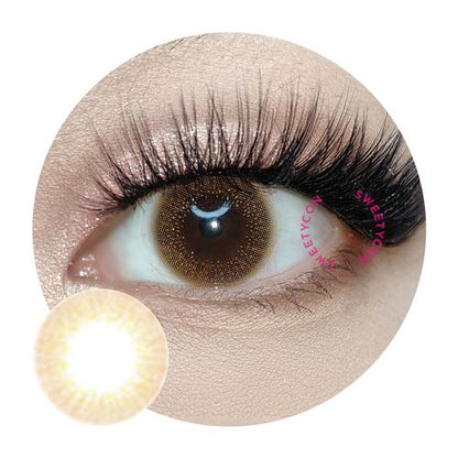 Sweety Glitter Mousse Brown (1 lens/pack)-Colored Contacts-SweetyCon