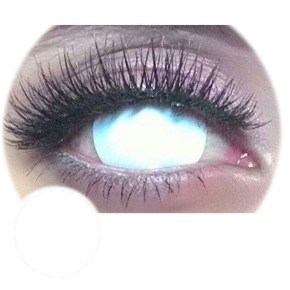 Sweety Mini Sclera Blind White (1 lens/pack)-Mini Sclera Contacts-SweetyCon