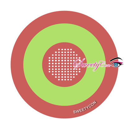 Sweety Mini Sclera Cyber Green (1 lens/pack)-Mini Sclera Contacts-UNIQSO