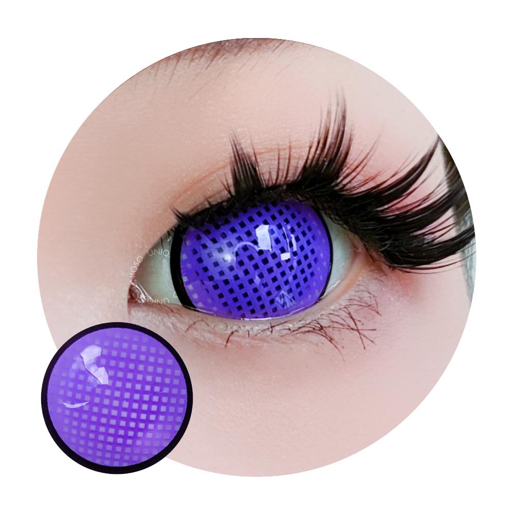 Sweety Mini Sclera Violet Mesh Rim (1 lens/pack)-Mini Sclera Contacts-SweetyCon