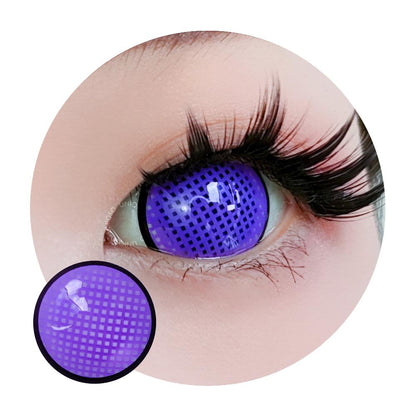 Sweety Mini Sclera Violet Mesh Rim (1 lens/pack)-Mini Sclera Contacts-SweetyCon