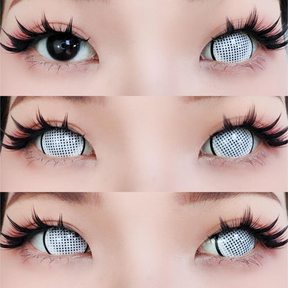Sweety Mini Sclera White Mesh Rim (1 lens/pack)-Mini Sclera Contacts-SweetyCon