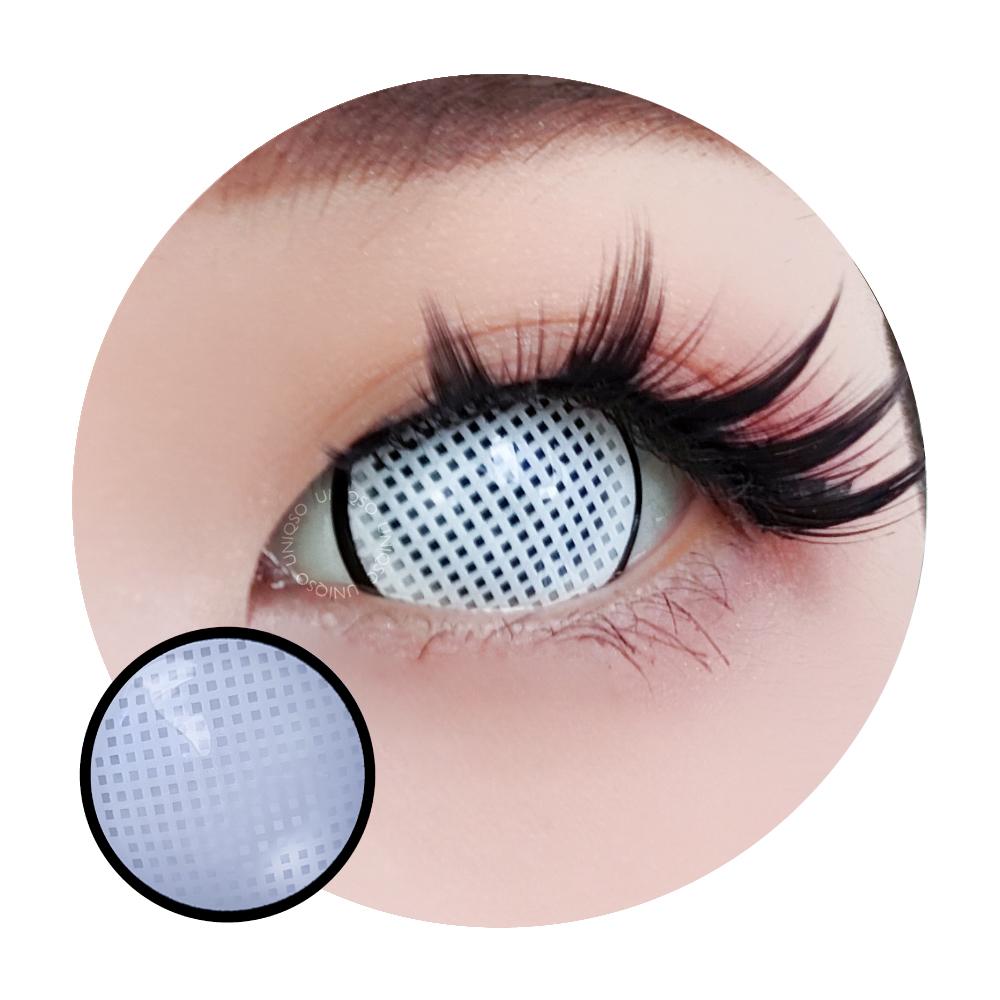 Sweety Mini Sclera White Mesh Rim (1 lens/pack)-Mini Sclera Contacts-SweetyCon