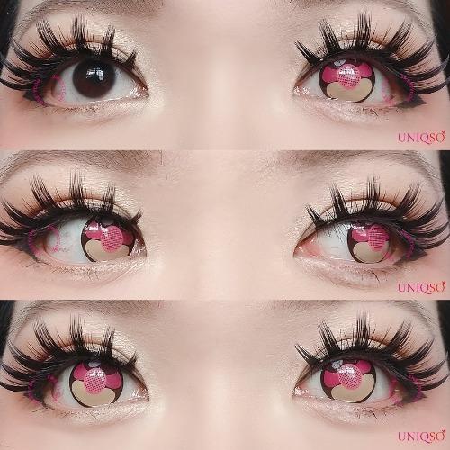 Sweety Momo Heart (1 lens/pack)-Colored Contacts-SweetyCon