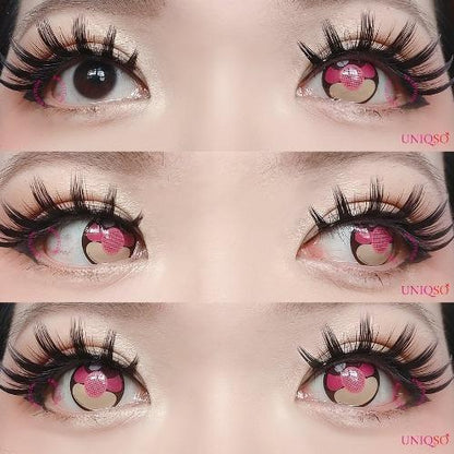 Sweety Momo Heart (1 lens/pack)-Colored Contacts-SweetyCon