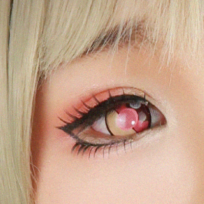 Sweety Momo Heart (1 lens/pack)-Colored Contacts-SweetyCon