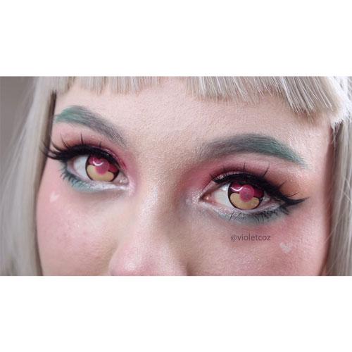 Sweety Momo Heart (1 lens/pack)-Colored Contacts-SweetyCon