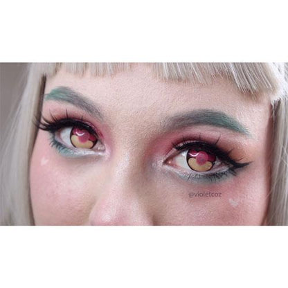 Sweety Momo Heart (1 lens/pack)-Colored Contacts-SweetyCon