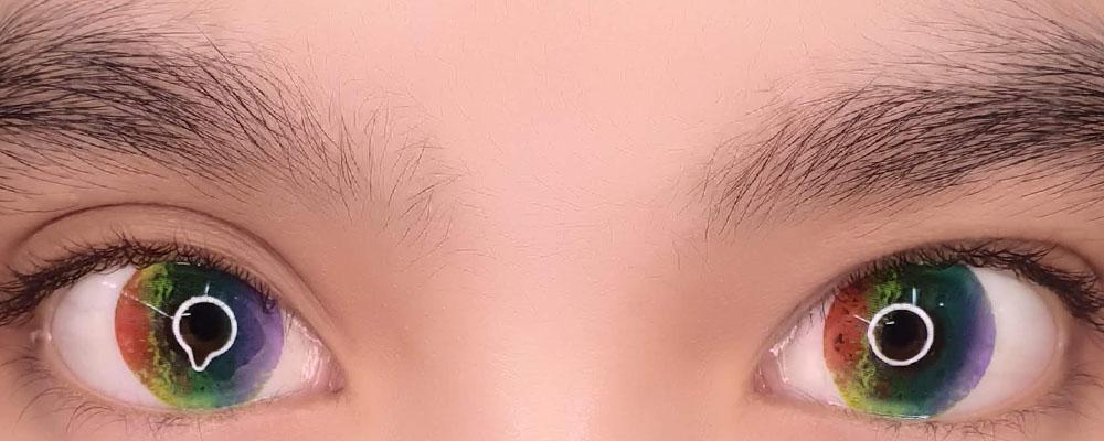 Sweety Multil Rainbow II (1 lens/pack)-Colored Contacts-SweetyCon