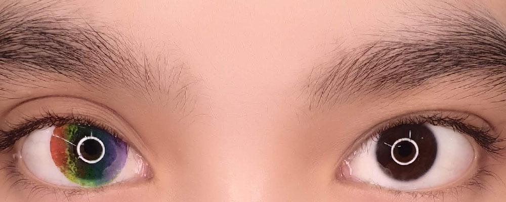 Sweety Multil Rainbow II (1 lens/pack)-Colored Contacts-SweetyCon