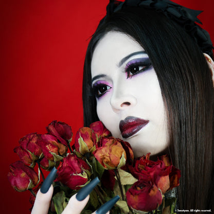 Sweety Pearl Black (Reduced Pupil) (1 lens/pack)-Colored Contacts-SweetyCon
