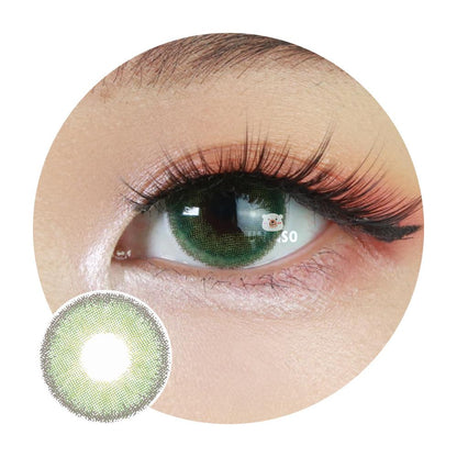 Sweety Premium Candy Green colored contacts