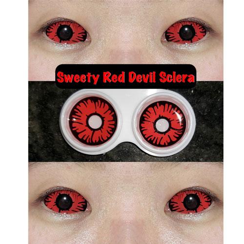 Sweety Red Sclera Contacts Devil Sclera (1 lens/pack)-Sclera Contacts-SweetyCon